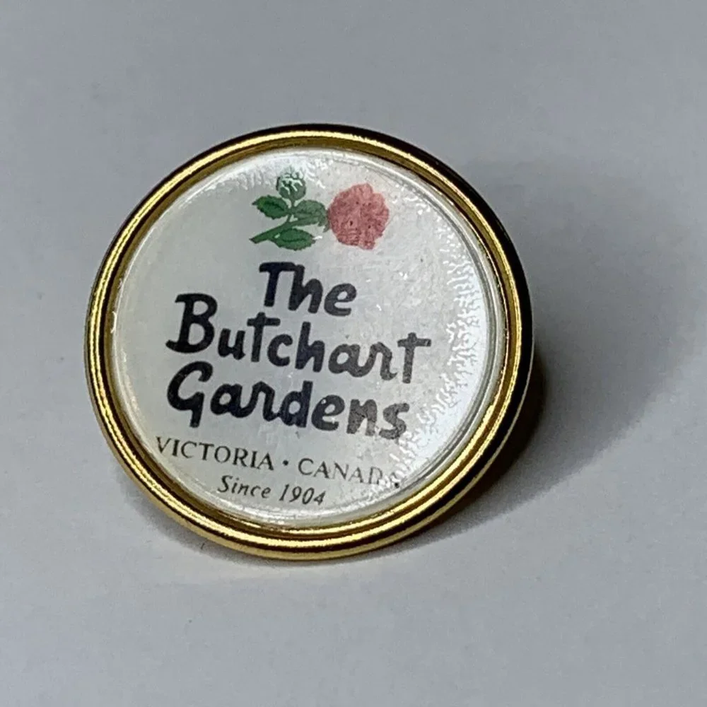 Butchart Gardens Round Lapel Pin Victoria - Canada - Picture 5 of 5